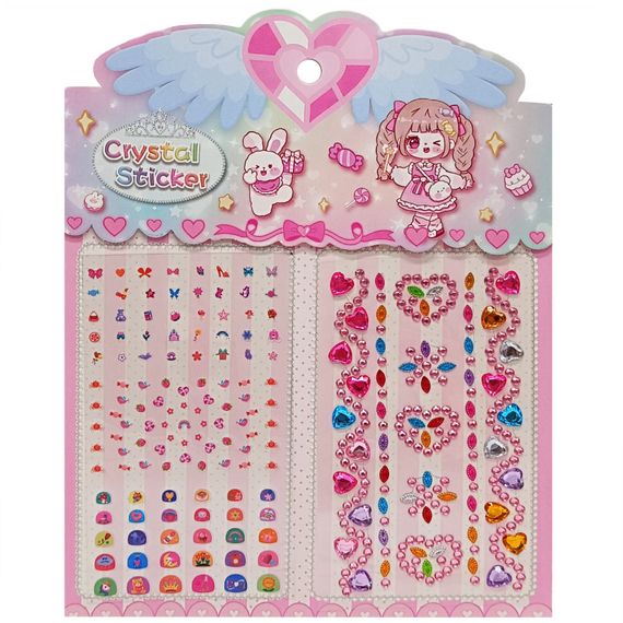 Наклейки декоративные XY-008-2(Pink) для авто, ноутбуков, телефонов