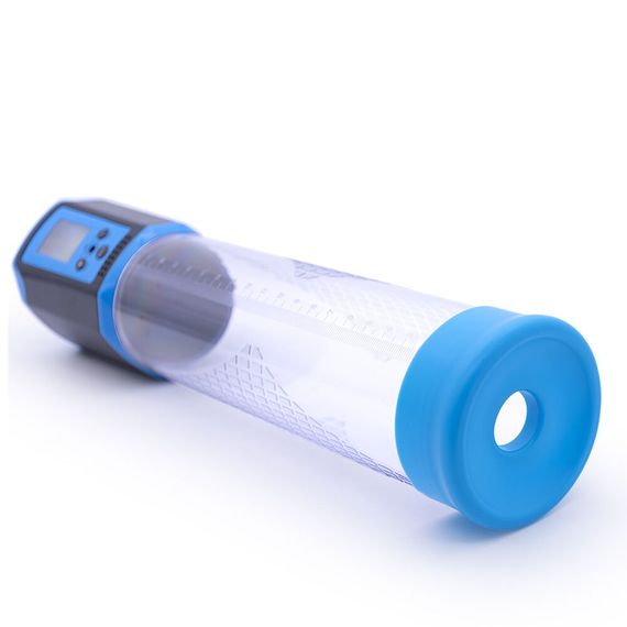 Автоматический вакуумный насос Men Powerup Passion Pump Blue, LED-табло, перезаряжаемая, 8 режимов, Синий | Зображення 2