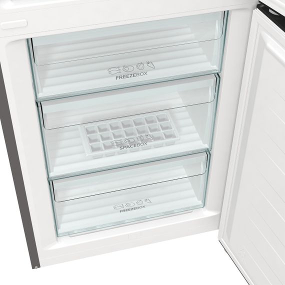 Холодильник з нижньою морозильною камерою Gorenje, 200х60х60см, 2 двері, 235(96)л, А++, Total NF (NRK6202AXL4) | Зображення 7