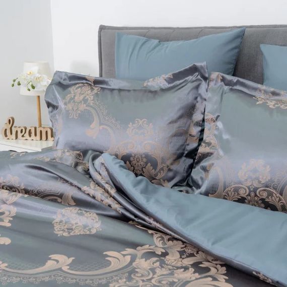 Постельное белье семейное Tiare Сатин Жакард 2606-S 210х143х2 см см | Зображення 3