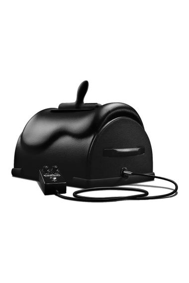 Секс-машина Cowgirl Premium з вібрацією та ротацією, з 2 насадками, чорна sexstyle