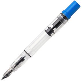 Эргономическая перьевая ручка демонстратор TWSBI Eco-T Fountain Pen, синий, широкое (B)