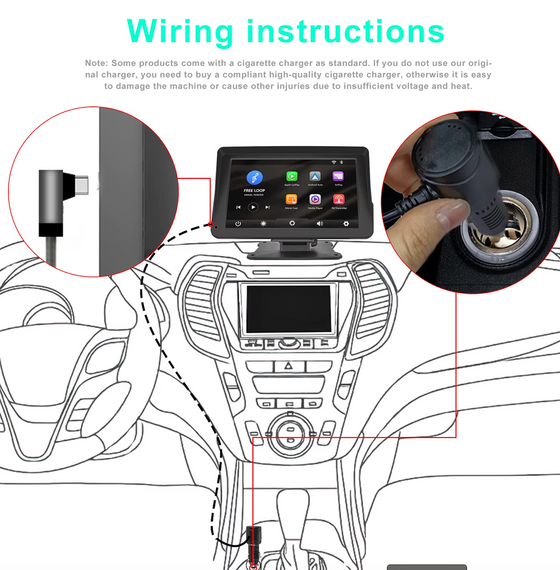 Автомобільна магнітола Podofo, Apple Carplay і Android Auto, 7-дюйм. сенсорний HD-екран | Зображення 6