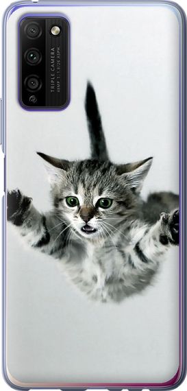 Чехол на Huawei Honor 30 Lite Летящий котёнок "2322u-2074-17620"