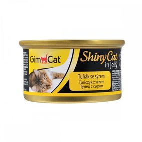 Вологий корм з тунцем та сиром для котів GimCat Shiny Cat, 70 гр