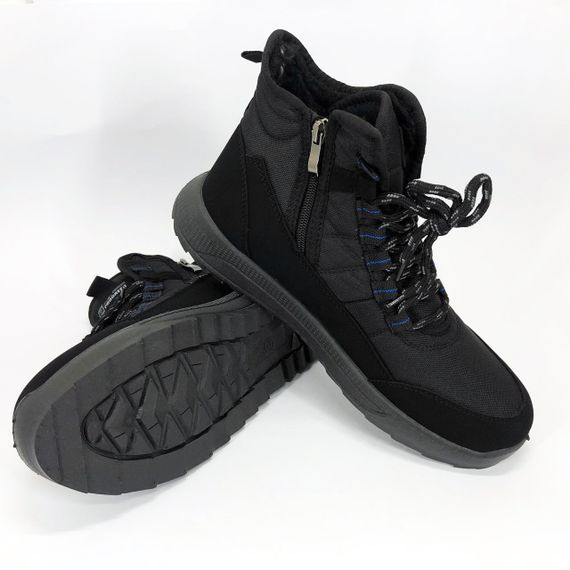 Класичні зимові кросівки на хутрі 41р, Зимові чоловічі кросівки з текстилю демісезонні TG-92 | Зображення 7