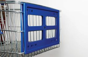 Комплект пластиковых рамок для тележки или корзины, формат А4, Зелёный, A4