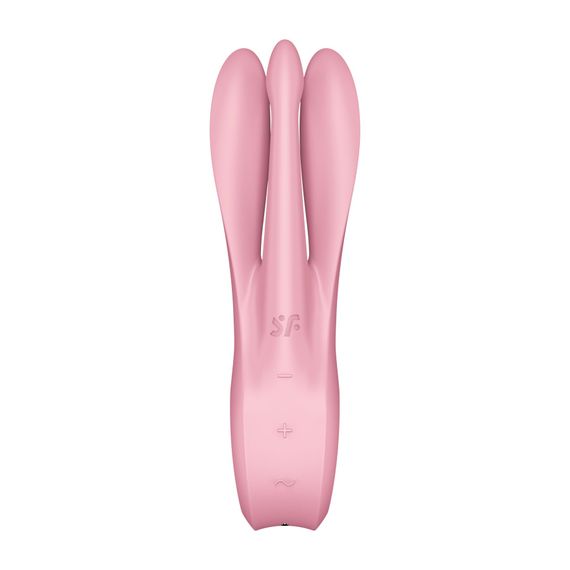 Кліторальний вібратор Satisfyer Threesome 1 Pink з трьома гнучкими пальчиками | Зображення 5
