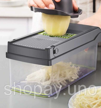 Ручна овочерізка – мультислайсер VEGGIE SLICER для подрібнення овочів та фруктів | Зображення 3