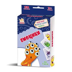 Развивающая детская карточная игра «Эмоцики» 1390004, 50 карточек
