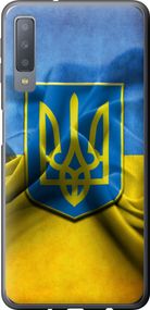 Чехол на Samsung Galaxy A7 (2018) A750F Флаг и герб Украины 1 "375u-1582-17620"