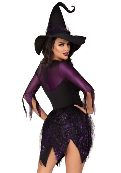 Костюм відьми Leg Avenue Mystical Witch S, сукня, капелюх | Зображення 1