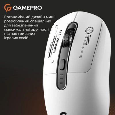 Мышка GamePro Genesis Winner Wireless/Bluetooth/USB White (GM079W) | Зображення 4