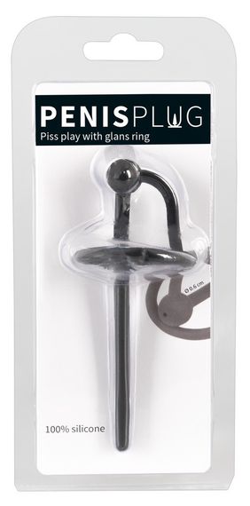 Уретральний стимулятор - Penisplug Piss Play with glans ring Sex Aura