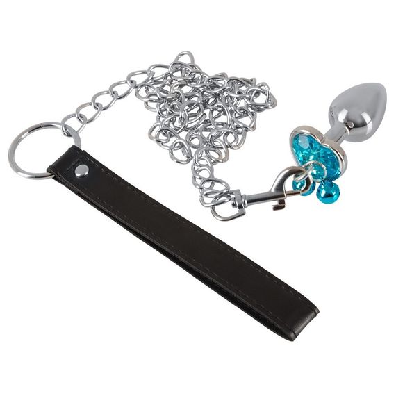 Анальні пробки з повідцем You2Toys Butt Plug Set, срібні Sex Aura | Зображення 3