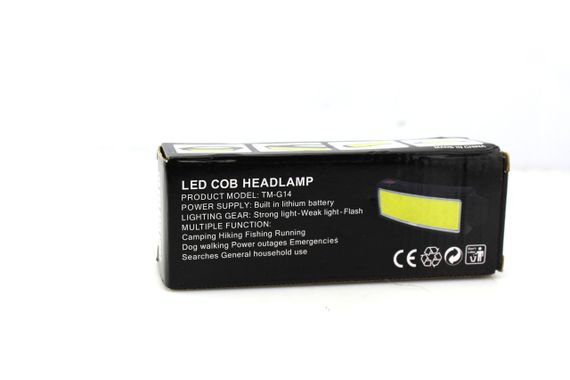 Налобний ліхтар BL TM-G14 COB + USB CHARGE (200) 100 шт./пач. | Зображення 1