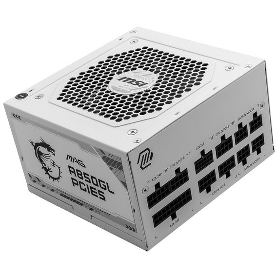 Блок питания MSI 850W (MAG A850GL PCIE5 WHITE) | Зображення 1