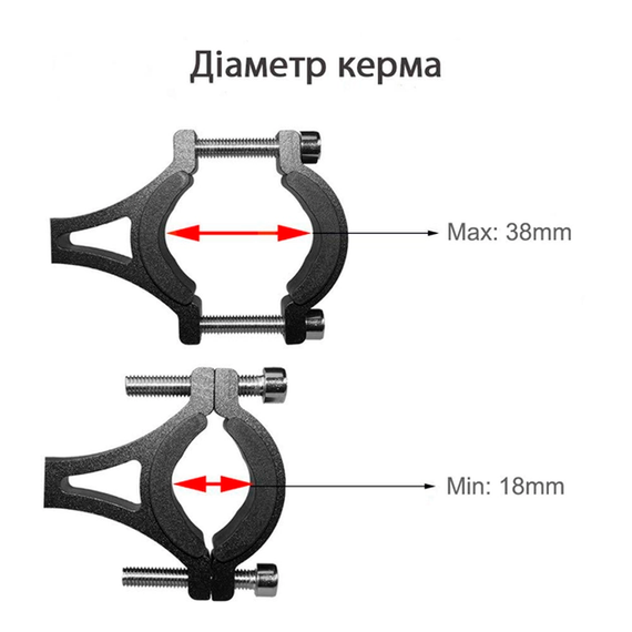Велосипедный держатель для телефона BG-08, алюминий | Зображення 3