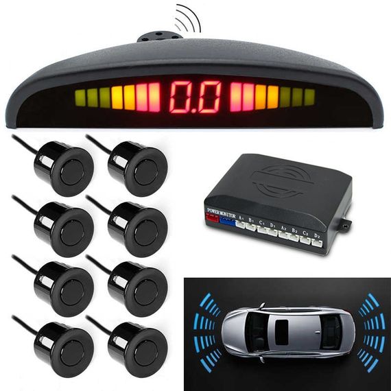 Парковочная система на 8 датчиков в авто Assistant Parking Sensor Автомобильный парктроник | Зображення 3