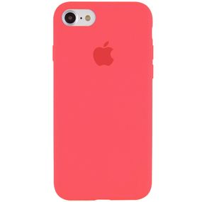 Чохол Silicone Case Full Protective (AA) для Apple iPhone 6/6s (4.7") Кавуновий/Watermelon red