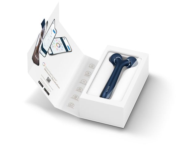 Електронний ультразвуковий ролик для обличчя GESKE Sonic Facial Roller 4в1 midnight | Зображення 8