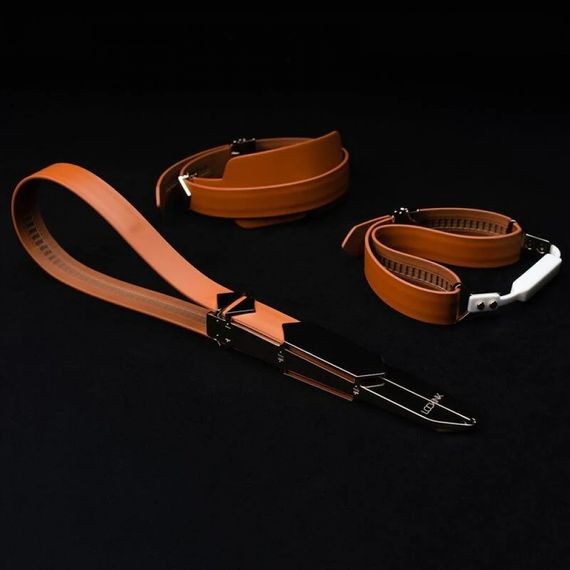 Набір БДСМ девайсів Lockink, натуральна шкіра та метал, чорний, 5 предметів | Зображення 5