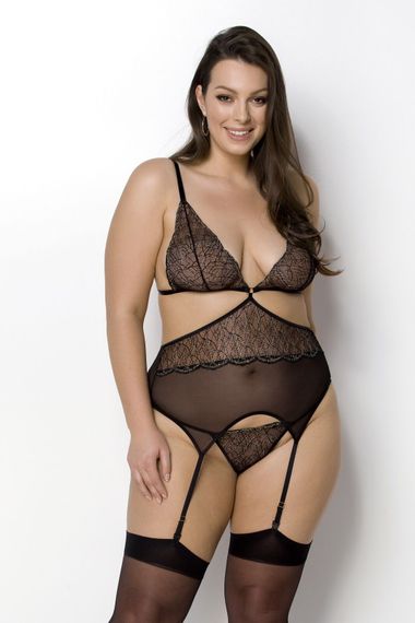 Корсет із пажами Passion Passion Amberly Corset, 4XL/5XL