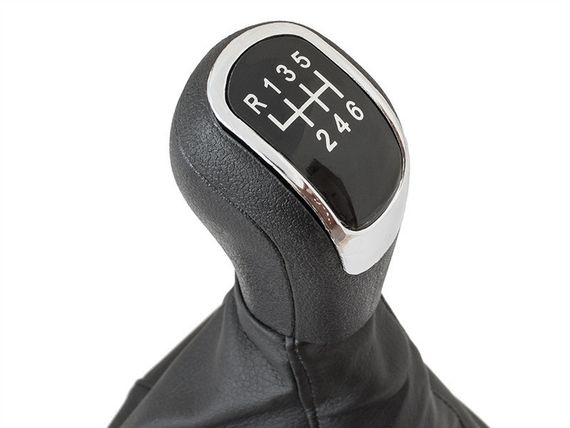 Skoda Superb II (08-12) ручка КПП перемикання передач 6 ступка + чохол + рамка, Шкода Суперб 2
