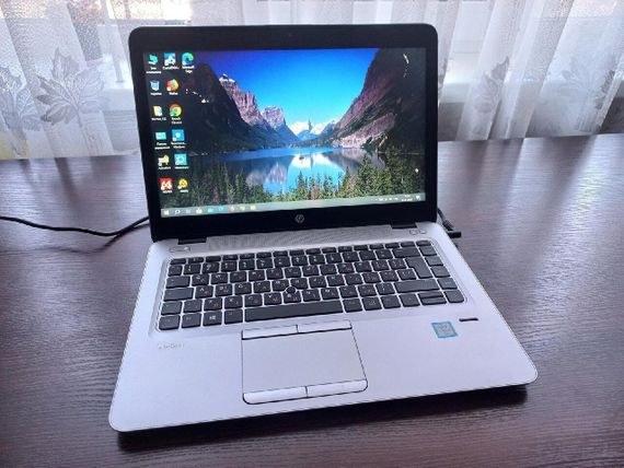 Ультрабук Б-класс HP EliteBook 840 G3 / 14" (1920x1080) TN / Intel Core i5-6300U (2 (4) ядра по 2.4 - 3.0 GHz) / 8 GB DDR4 / 256 GB SSD M.2 / Intel HD Graphics 520 / WebCam / Win 10 Pro б/у | Зображення 1