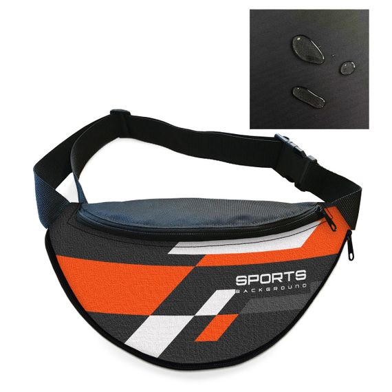 Сумка-бананка мужская/женская Sport 32×16 см с расширителем поясная сумка или сумка через плечо (02902) | Зображення 1