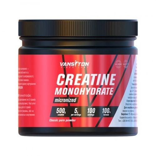 Креатин моногідрат Vansiton Creatine Monohydrate 500 g /100 servings/ Unflavored