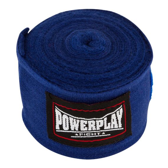 Бинты для бокса PowerPlay 3047 Синие Lycra (спандекс) (4м) | Зображення 5