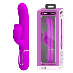 Пульсатор с клиторальным стимулятором серии Pretty Love - Gigi Purple 7 thumping functions 7 licking Sex Aura