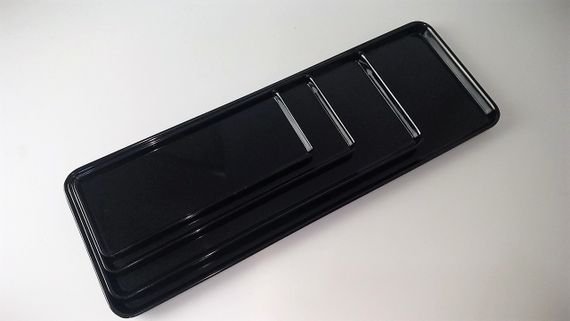 Піднос з меламіну 50×18×1,7 см чорний | Зображення 2