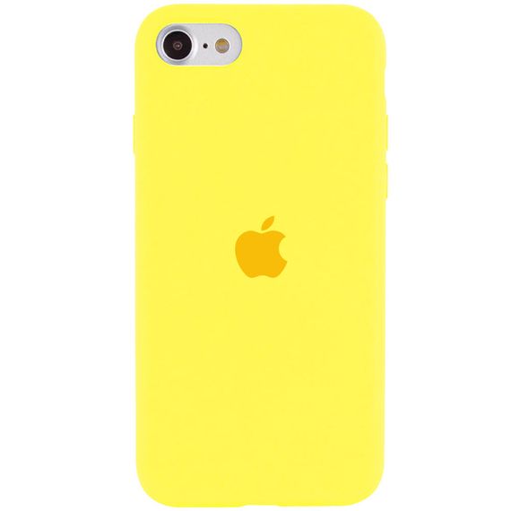 Чохол Silicone Case Full Protective (AA) для Apple iPhone SE (2020) Жовтий / Yellow