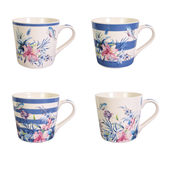 Чашка Букет з метеликом VT-C-189400 Vittora 400мл