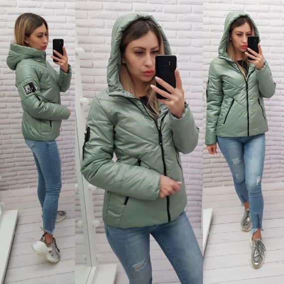 Жіноча демісезонна куртка, арт. 1008, шавлія | Зображення 6