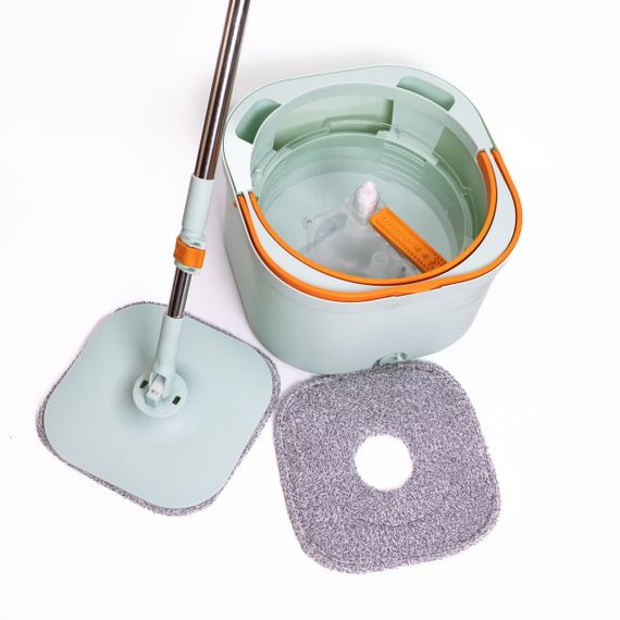 Набор для уборки швабра с отжимом и ведром профессиональная швабра с ведром Зеленый HP-35015-46 | Зображення 9