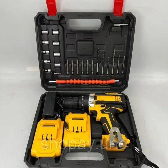 Шуруповёрт Electric Drill KAR 600 с набором слесарного инструмента ∙ Универсальный шуруповёрт с насадками Electric Drill 24W | Зображення 1