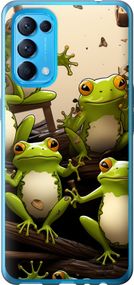 Чехол на Oppo Find X3 Lite Жабки "5656u-2299-17620"