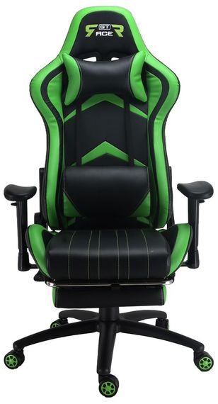 Кресло геймерское GT Racer X-2534-F BlackGreen | Зображення 1