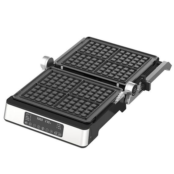Гриль-барбекю електричний Magio MG-356, Настільний гриль для гамбургерів Притискна електробутербродниця | Зображення 6