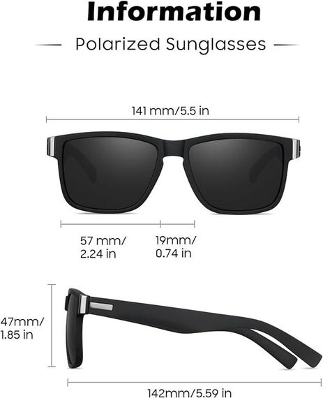 Окуляри Perkanion поляризовані сонцезахисні UV400 захист класичні дизайнерські модні сонцезахисні окуляри | Зображення 1