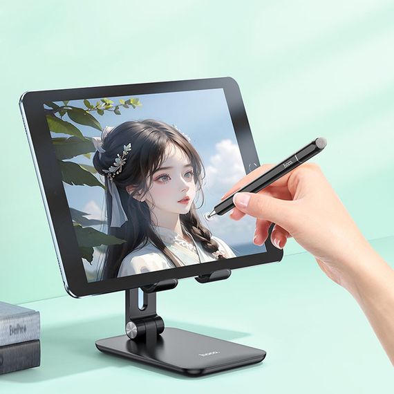 Стилус Hoco GM111 Cool Dynamic series 3in1 Passive Universal Capacitive Pen Black | Зображення 3