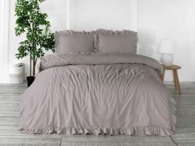 Постільна білизна Limasso Stonewashed Exclusive Ranforse 200 х 220 см Opal Grey