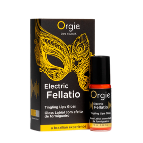 Блиск для губ з вібрацією ELECTRIC FELLATIO, 10 мл Orgie (Бразилія-Португалія) Sex Aura