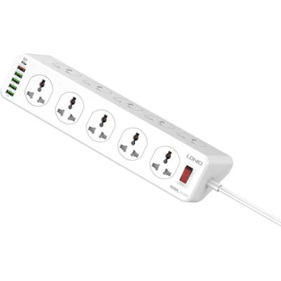 Мережевий фільтр живлення LDNIO SC10610, 5роз + 3USB (SC10610) (SC10610) | Зображення 2
