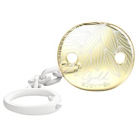 Клипса для пустышек Suavinex Gold Edition белая (307866)