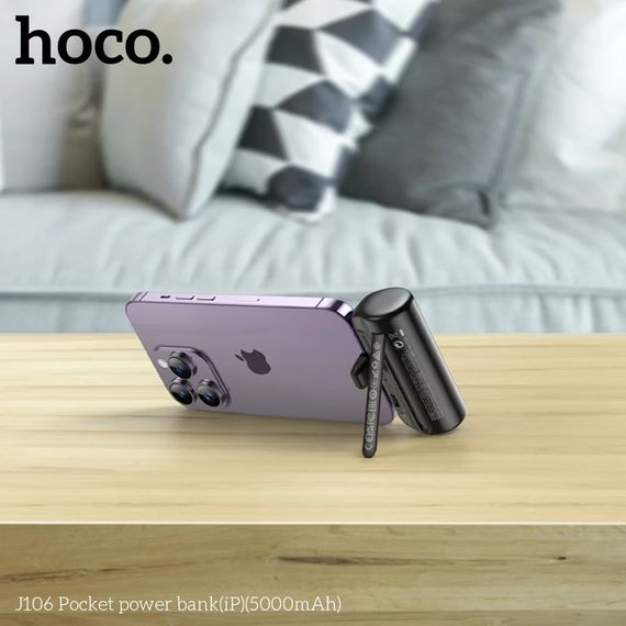 Power Bank [новий бренд] J106 Pocket 5000mAh Type-C (44534-J106_268) | Зображення 3