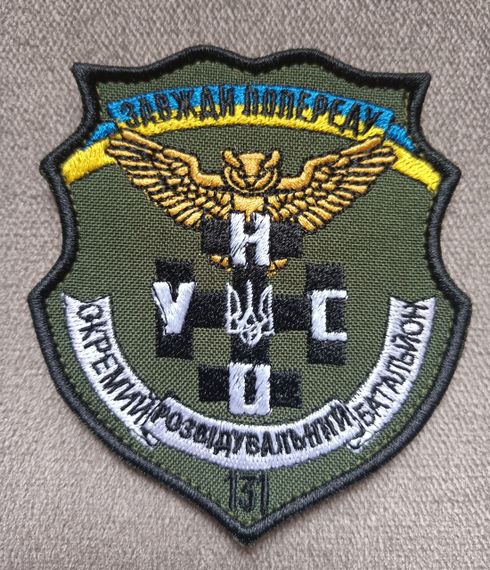Шеврон 131 батальон Зеленый (сова)